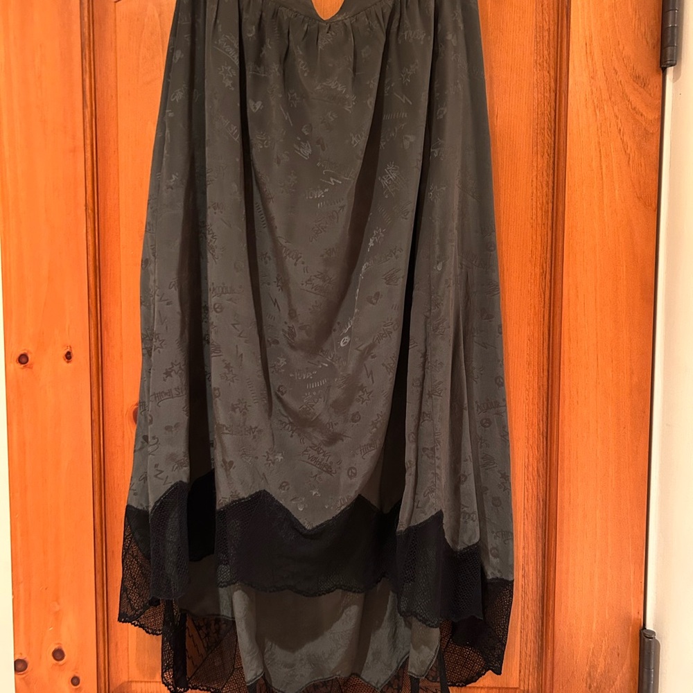 Zadig and Voltaire green and black lace skirts